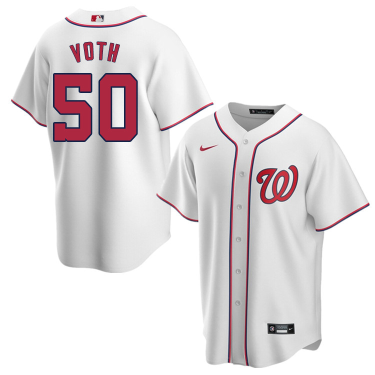Nike Men #50 Austin Voth Washington Nationals Baseball Jerseys Sale-White